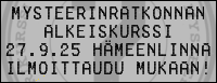 Mysteerinratkonnan alkeet H�meenlinnassa 27.9.2025. Ilmoittaudu mukaan!